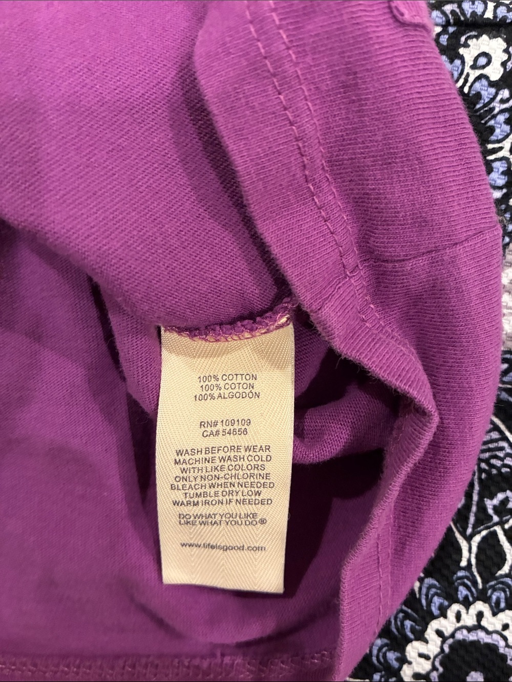 Life Is Good Long-Sleeve Graphic Tee - Magenta - Picture 6 of 6
